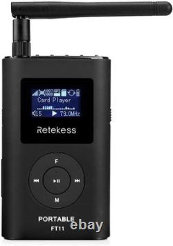 FT11 Portable FM Transmitter with Microphone Ideal for Church and Events