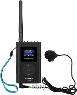 FT11 Portable FM Transmitter with Microphone Ideal for Church and Events