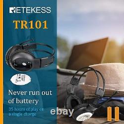 FT11 Wireless Tour Guide Audio System Transmitter 5 Receivers Meeting Church US