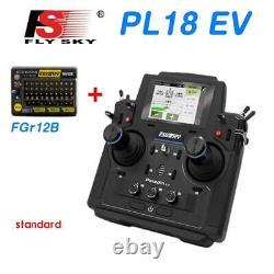 Flysky 18CH PL18EV Radio System Transmitter FGR12B Receiver RC Boat Tank Car