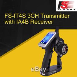 Flysky FS-iT4S Transmitter 2.4GHz AFHDS Gun RC Car Boat Radio FS-IA4B Receiver