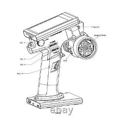 For Flysky NB4+ 2.4G 8CH Transmitter Controller FGR4S Receiver for RC Car
