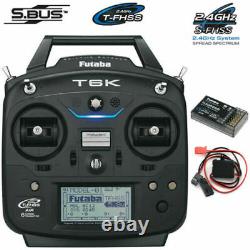 Futaba 6K 2.4ghz SFHSS TFHSS Airplane Radio System With R3006SB Receiver FUTK6100