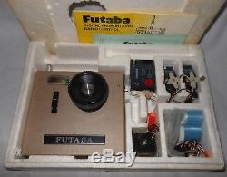 Futaba FP-T 2F FP-T2F Radio Transmitter FP-R2F Receiver Servos Manual Box 75Mhz