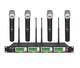 Gtd 4x800 Channel Uhf Diversity Wireless Handheld Microphone Mic System 787h