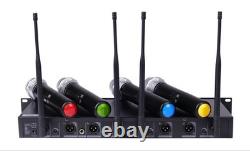 GTD 4x800 Channel UHF Diversity Wireless Handheld Microphone Mic System 787H
