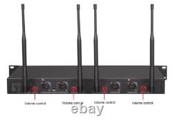 GTD 4x800 Channel UHF Diversity Wireless Handheld Microphone Mic System 787H