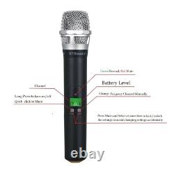 GTD 4x800 Channel UHF Diversity Wireless Handheld Microphone Mic System 787H