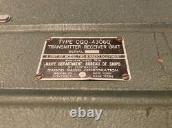Garod Radio TBX-8 Type CGQ-43060 Transmitter Receiver Unit US Navy WWII sn 133