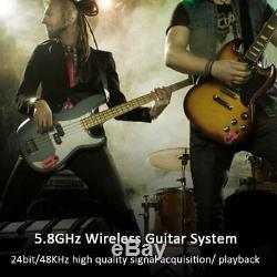 Gitarren Transmitter Wireless Sender Empfänger Receiver System Audi Bass Digital