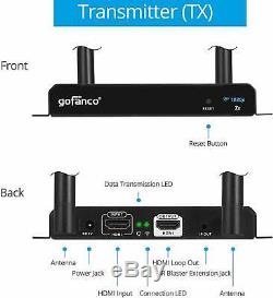 Gofanco 328ft (100m) Wireless HDMI Extender Transmitter and Receiver Kit