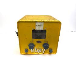 Gonset vhf power Transmitter Receiver Civil Defence Ham Radio Yellow