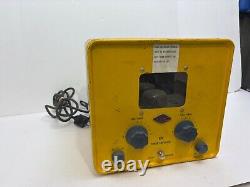 Gonset vhf power Transmitter Receiver Civil Defence Ham Radio Yellow