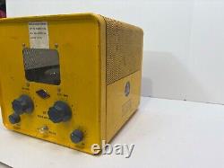 Gonset vhf power Transmitter Receiver Civil Defence Ham Radio Yellow