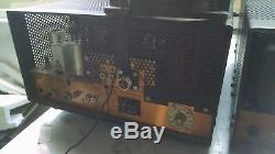 HF Ham Radio Drake T-4X Transmitter + MS-4 SP Power Supply + R4A Receiver, Mic