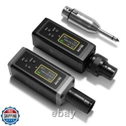 HHLPRO UHF Wireless XLR Transmitter and Receiver, 150 ft Range, Plug-on Wirel