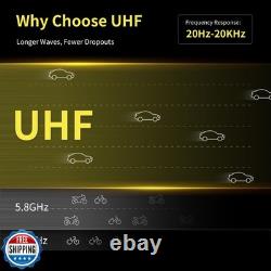 HHLPRO UHF Wireless XLR Transmitter and Receiver, 150 ft Range, Plug-on Wirel