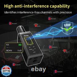 HHLPRO UHF Wireless XLR Transmitter and Receiver, 150 ft Range, Plug-on Wirel