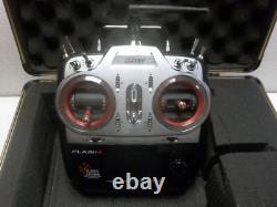 HITec Flash8 2.4ghz radio, with receiver & aluminum carry case. Excellent cond