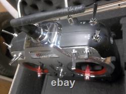 HITec Flash8 2.4ghz radio, with receiver & aluminum carry case. Excellent cond