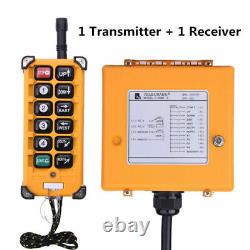 Hoist Industrial Wireless Radio Remote Control Crane Lift Switch 12V-440V AC DC