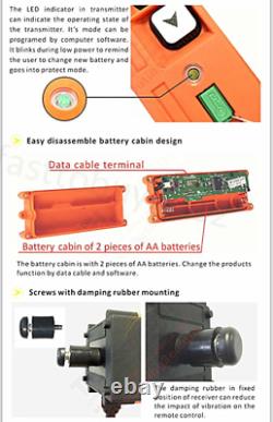 Hoist Radio Crane Transmitter & Receiver Wireless Remote Control with Safety Key