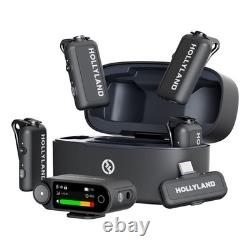 Hollyland LARK MAX 2 Combo 4-Person Wireless Microphone (Space Gray, 2.4 GHz)