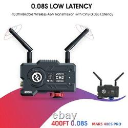Hollyland Mars 400S Pro 5G Wireless Video Audio Transmitter Receiver 400ft+Cable