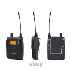 In Ear Monitor System Dual channel UHF IR Stage Transmitter 4 Bodypack Receiver