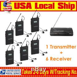In-Ear Takstar WPM-200 Wireless Stereo Monitor System 1 Transmitter+6 Receivers