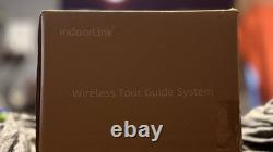 IndoorLink Wireless Tour Guide System 1T2R 600ft Range Open-Ear Headsets