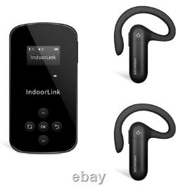 IndoorLink Wireless Tour Guide System 1T2R 600ft Range Open-Ear Headsets