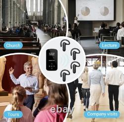IndoorLink Wireless Tour Guide System 1T2R 600ft Range Open-Ear Headsets