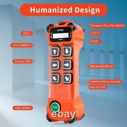 Industrial Wireless Crane Remote Control 6 Channel
