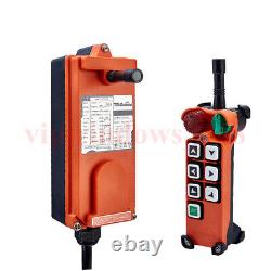 Industrial Wireless Signal Transmitter And Receiver 6 Button With Emergency Stop