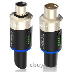 JOYO 5.8GHz Microphone Wireless System Transmitter & Receiver 4 Channels Dynamic