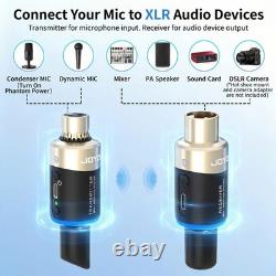 JOYO 5.8GHz Microphone Wireless System Transmitter & Receiver 4 Channels Dynamic