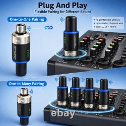 JOYO 5.8GHz Microphone Wireless System Transmitter & Receiver 4 Channels Dynamic