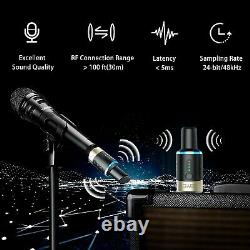 JOYO 5.8GHz Wireless Microphone System XLR Transmitter Receiver 4 Channels MW-1