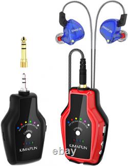 KIMAFUN 2.4G Wireless in-Ear Monitor System One Transmitter + Receiver