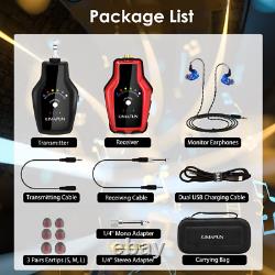 KIMAFUN 2.4G Wireless in-Ear Monitor System One Transmitter + Receiver