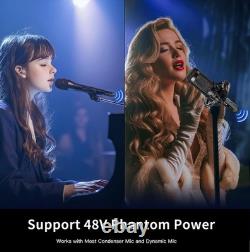 KYXAIN Wireless Microphone Transmitter Receiver 2.4GHz, Wireless Microphone A