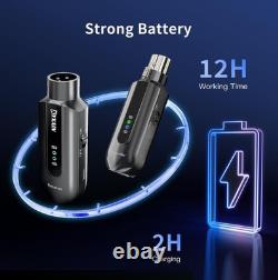 KYXAIN Wireless Microphone Transmitter Receiver 2.4GHz, Wireless Microphone A