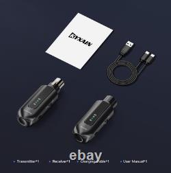 KYXAIN Wireless Microphone Transmitter Receiver 2.4GHz, Wireless Microphone A
