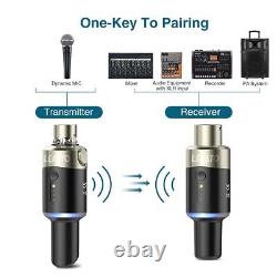 LEKATO 5.8 Ghz Wireless Microphone Transmitter Receiver Plug-on XLR Microphon