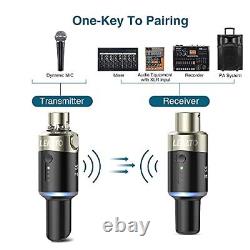 LEKATO 5.8 Ghz Wireless Microphone Transmitter Receiver Plug-on XLR Microphon