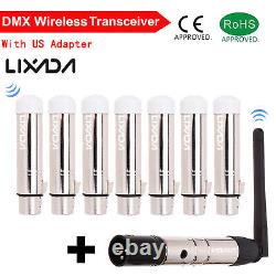 LOT Lixada DMX Wireless Receiver Transmitter XLR for Stage Party Lighting T5T5