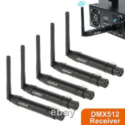 LOT Lixada DMX512 Wireless Receiver Transmitter XLR with Antenna for Stage C2D1