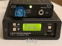 Lectrosonics IFBT4 IFB Transmitter with R1a IFB Receiver Block 26 Telex Ear Pieces