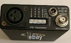 Lectrosonics IFBT4 IFB Transmitter with R1a IFB Receiver Block 26 Telex Ear Pieces
